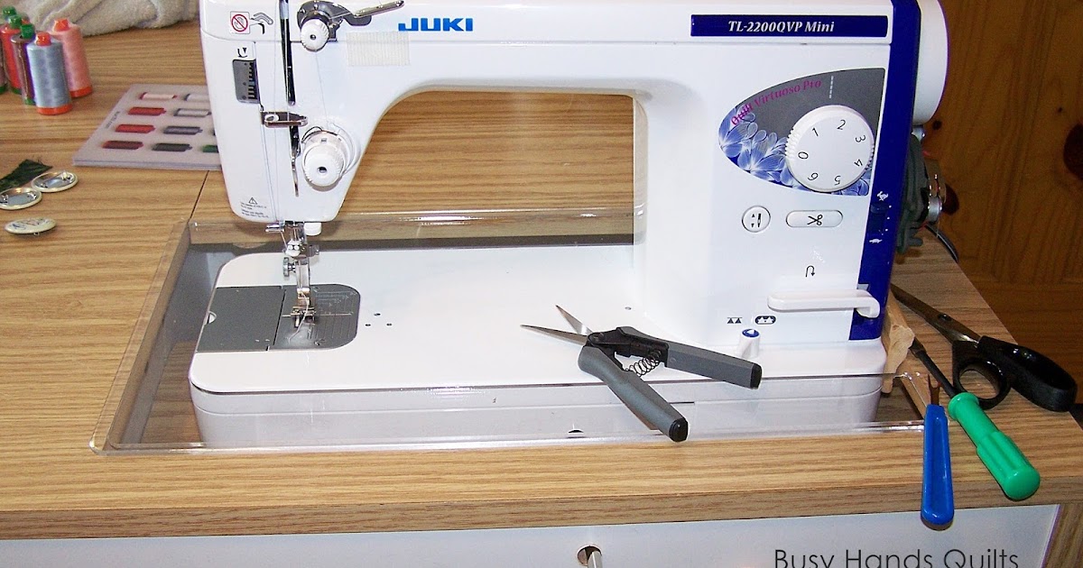 Busy Hands Quilts I ♥ My New Sewing Table Machine Insert!