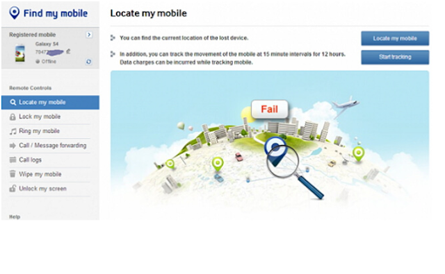Remotely track cell phone using Find My Mobile