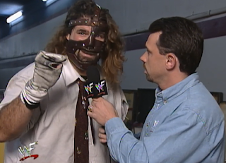 WWE / WWF Judgement Day 1998: In Your House 25 - Michael Cole interviews Mankind about his match with Ken Shamrock