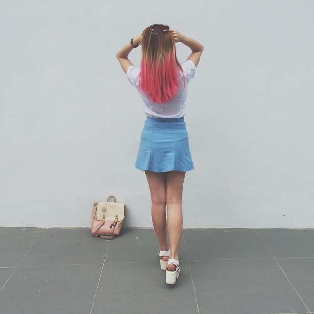 Faded Pink Dip Dye How Now Brown Cow Pekyj Travel Blog Singapore