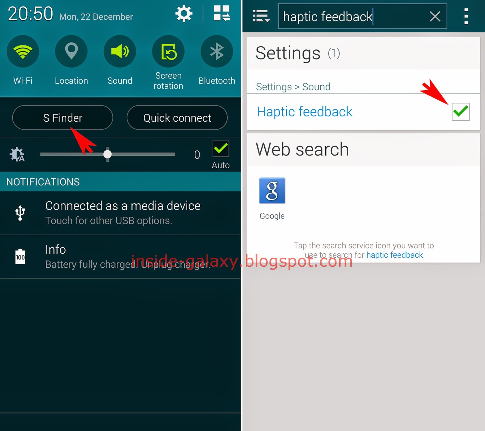 Inside Galaxy Samsung Galaxy S5 How to Enable or Disable Haptic