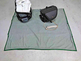 backpack, jacket, camera bag