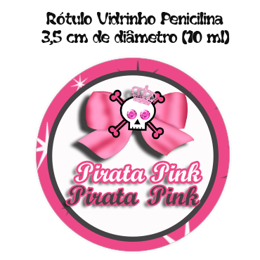 Pirata Rosa: Kit para Imprimir Gratis. Toppers o Etiquetas de Pirata Rosa para imprimir gratis.