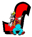 Alfabeto de Mickey y sus amigos con letras rojas S.