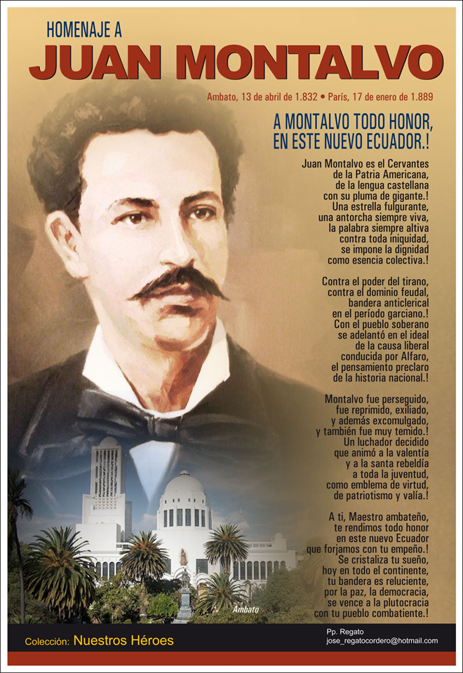 Las décimas de Pp. Regato GALERÍA ALFARISTA..JUAN MONTALVO …Ambato, 13