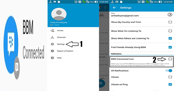 Cara Menghilangkan Icon BBM Terhubung Di Android