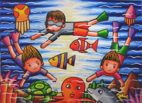 Mewarnai Pemandangan Bawah Laut Dengan Crayon - 40+ Top Gambar Pemandangan Bawah Laut Dengan Crayon ... : Cara menggambar dan mewarnai tema pemandangan laut pantai dengan gradasi warna crayon oil pastel.