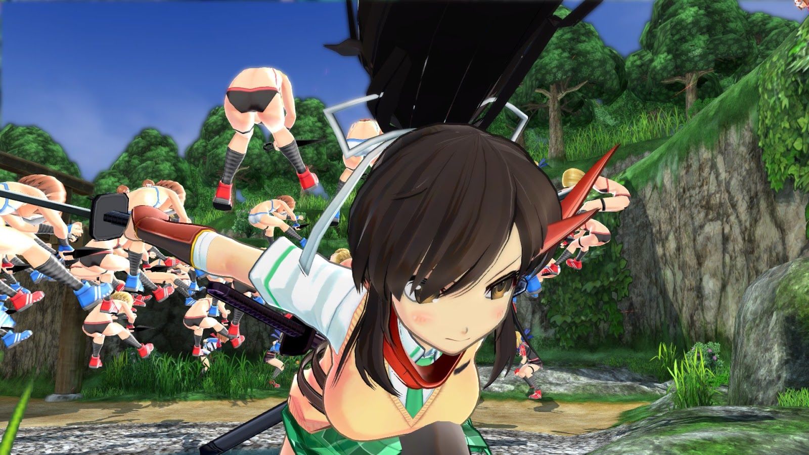 Game Review: 'Senran Kagura Shinovi Versus' fails to bounce beyond  fanservice