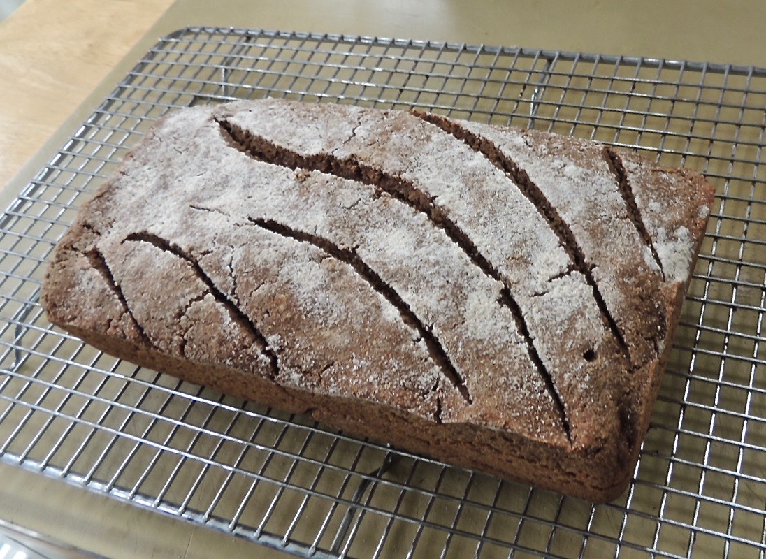 Norm's site Homemade pumpernickel made some good sandwiches.