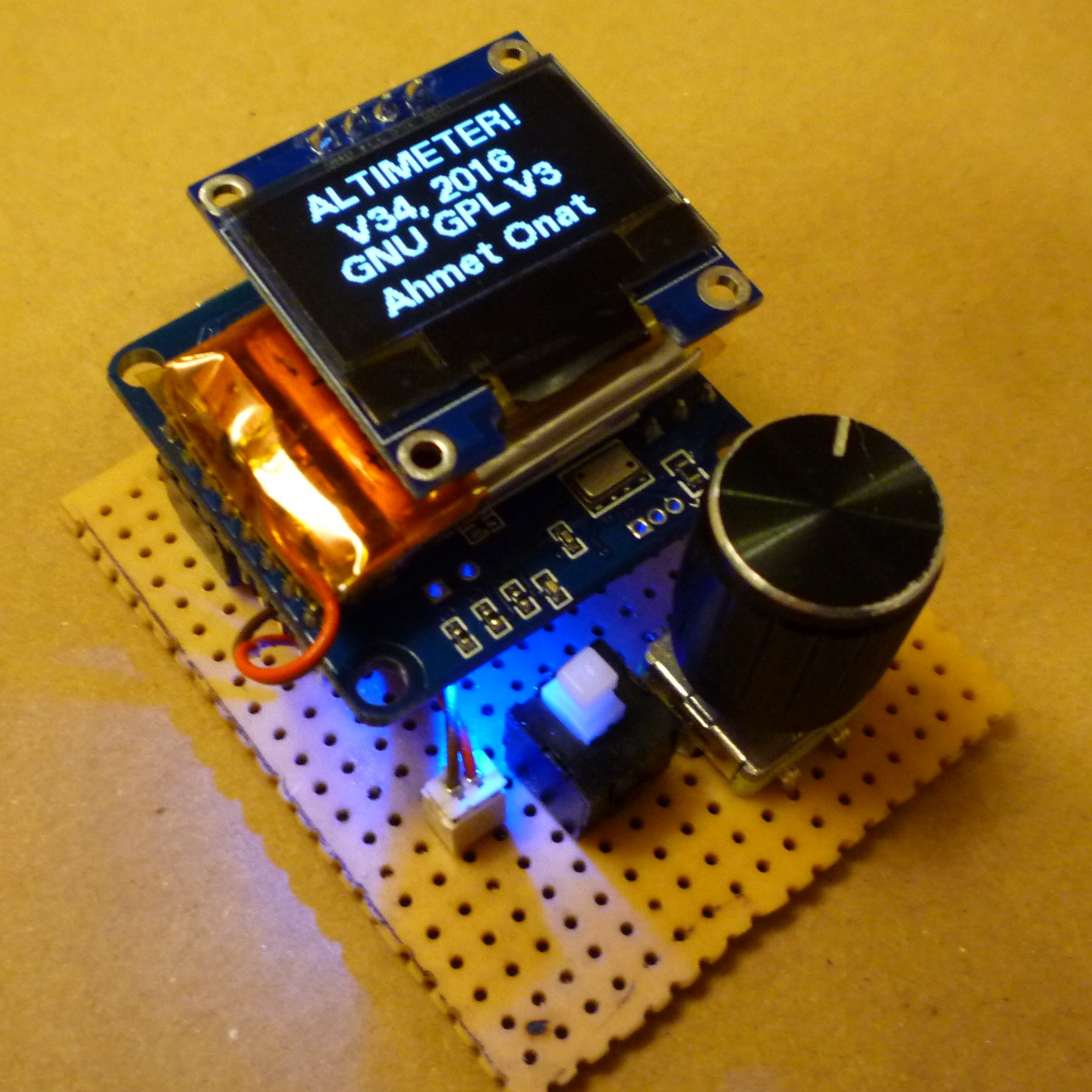 Aviator Ahmet DIY Aviation Altimeter with QNH setting