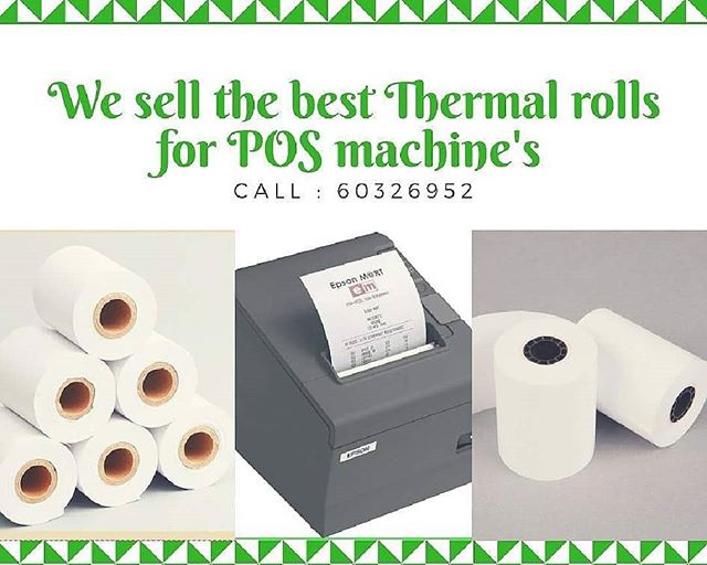 Thermal Rolls Kuwait - The best thermal rolls for POS Machine's , KNET , Barcode Printer.