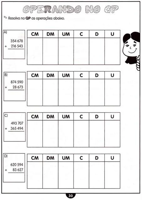 atividades de matematica adição 4 ano