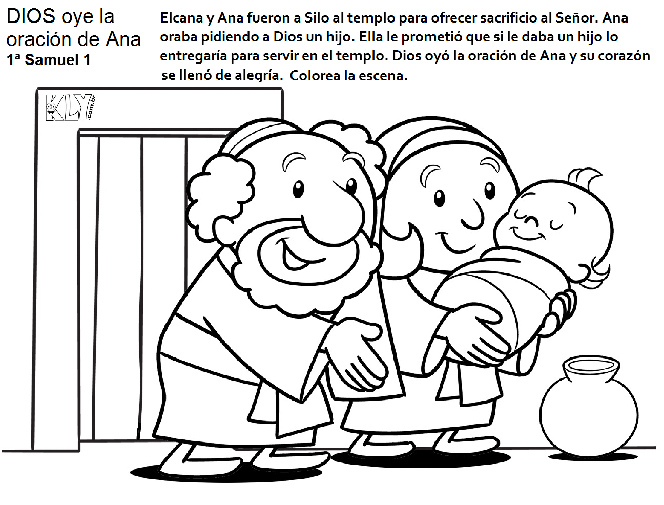 Historia Biblica De Samuel Para Colorear