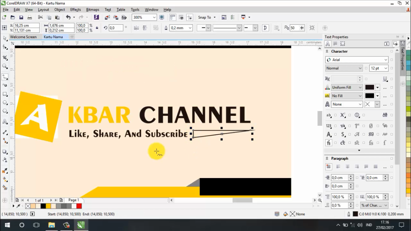 Tutorial Corel Draw Membuat Kartu Nama | tutorial membuat desain kartu nama dari corel draw akbar Tutorial Corel Draw Membuat Kartu Nama | tutorial membuat desain kartu nama dari corel draw akbar