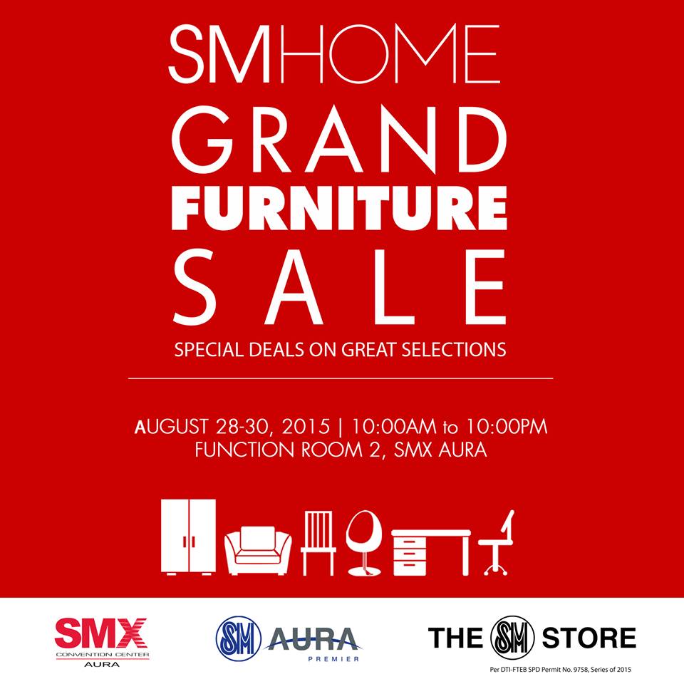 Manila Shopper SM Home Grand Furniture SALE at SMX Aura