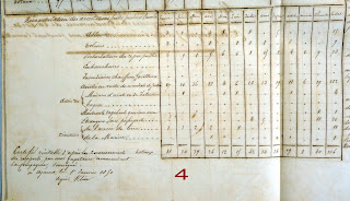 Statistiques annuelles de la Gendarmerie nationale de la 2éme Compagnie, 17 Légion de Corse, en 1849 (source AD2A - 4M133).
