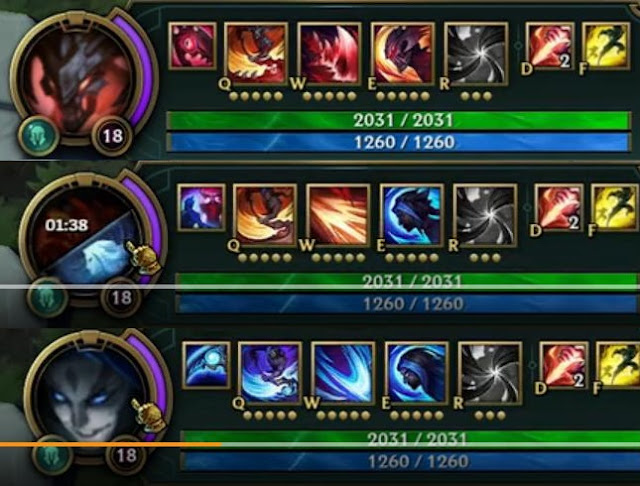 Bộ kỹ năng của Kayn và Rhaast