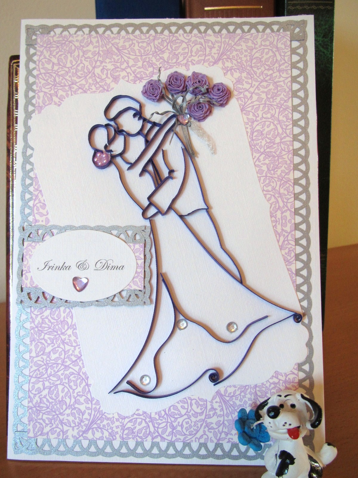 nv craft designs quilled wedding cards dancing couple