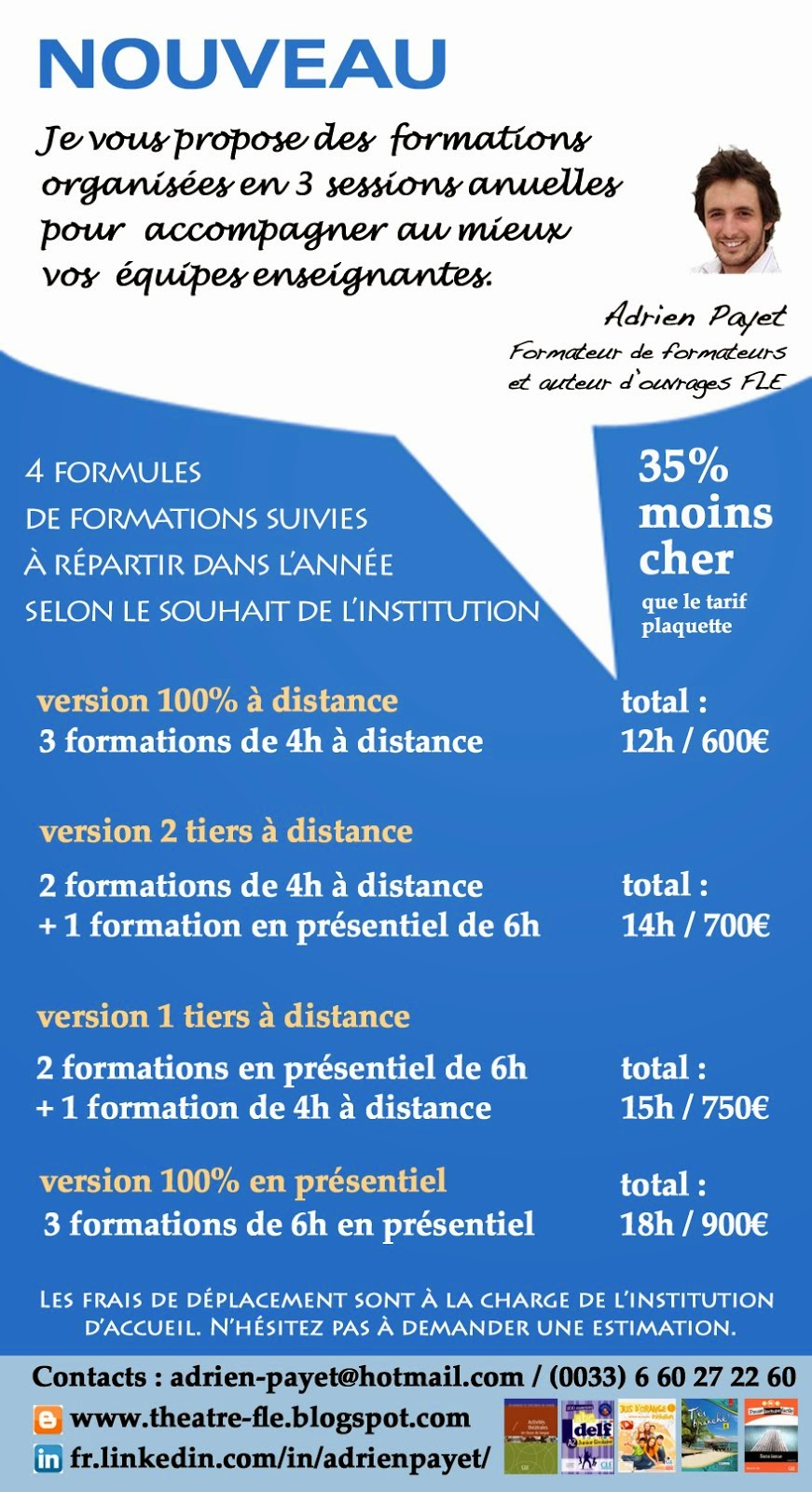 Formations annuelles en 3 volets