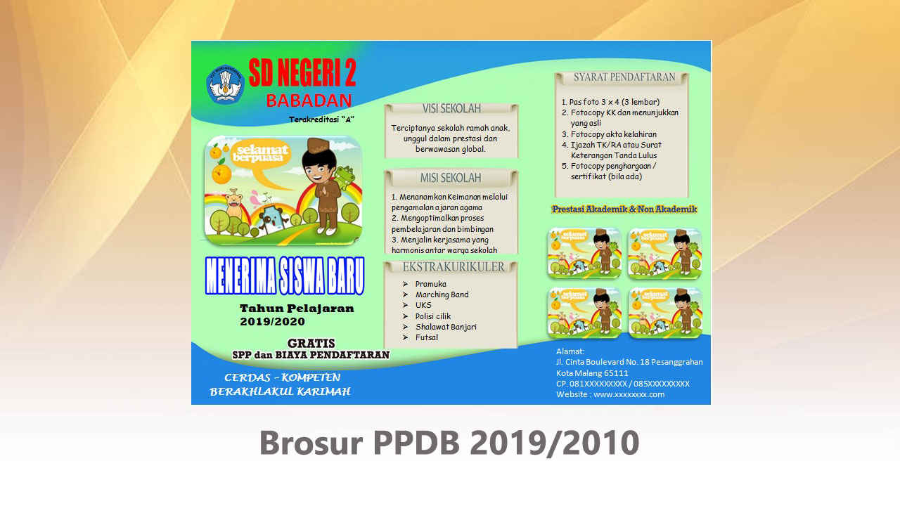 Brosur Ppdb Sd Tahun 2019 Format Word Mudah Diedit