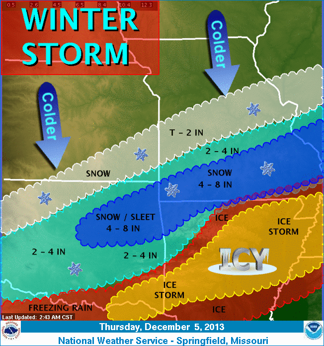 Ozark Storms Winter Storm To Impact Ozarks