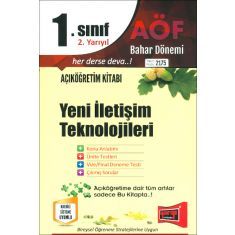 Yargı Açıköğretim 1.Sınıf 2.Yarıyıl Yeni İletişim Teknolojileri Kod:2175 Yargı Açıköğretim 1.Sınıf 2.Yarıyıl Yeni İletişim Teknolojileri Kod:2175