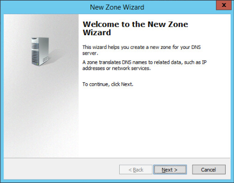 Figure 3: Step 3 of migrating a Linux BIND name server to a Windows Server DNS server. Figure 3: Step 3 of migrating a Linux BIND name server to a Windows Server DNS server.