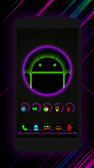 The New Launcher |Neon Glow - Icon Pack| v 1.7 Apk Data For Android ...