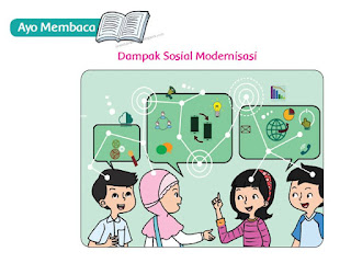 Smart Queen Club Dampak Sosial Modernisasi Hal 42 49 Kelas 6 Tema 9