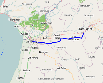 Route Provinciale Numéro 1714 (P1714) Maroc Maps