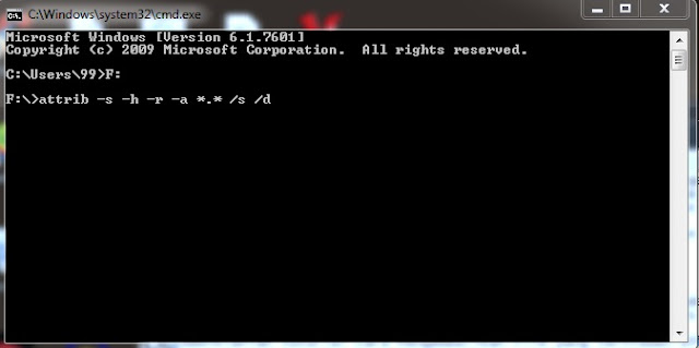 Cara Mengembalikan File yang terhidden diflashdisk tanpa aplikasi Cara Mengembalikan File yang terhidden diflashdisk tanpa aplikasi