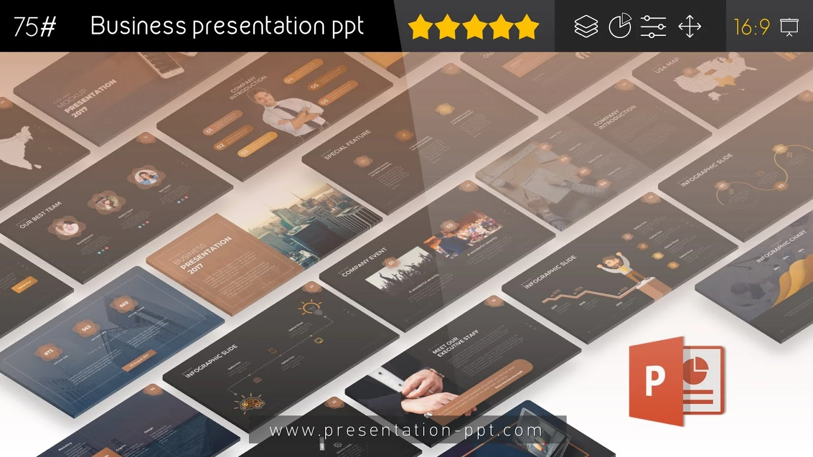 Business presentation powerpoint template free
