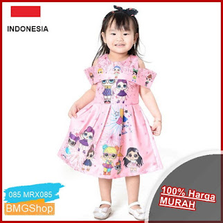 MRX085 Dress Anak Sabrina Bahan Satin BMGShop