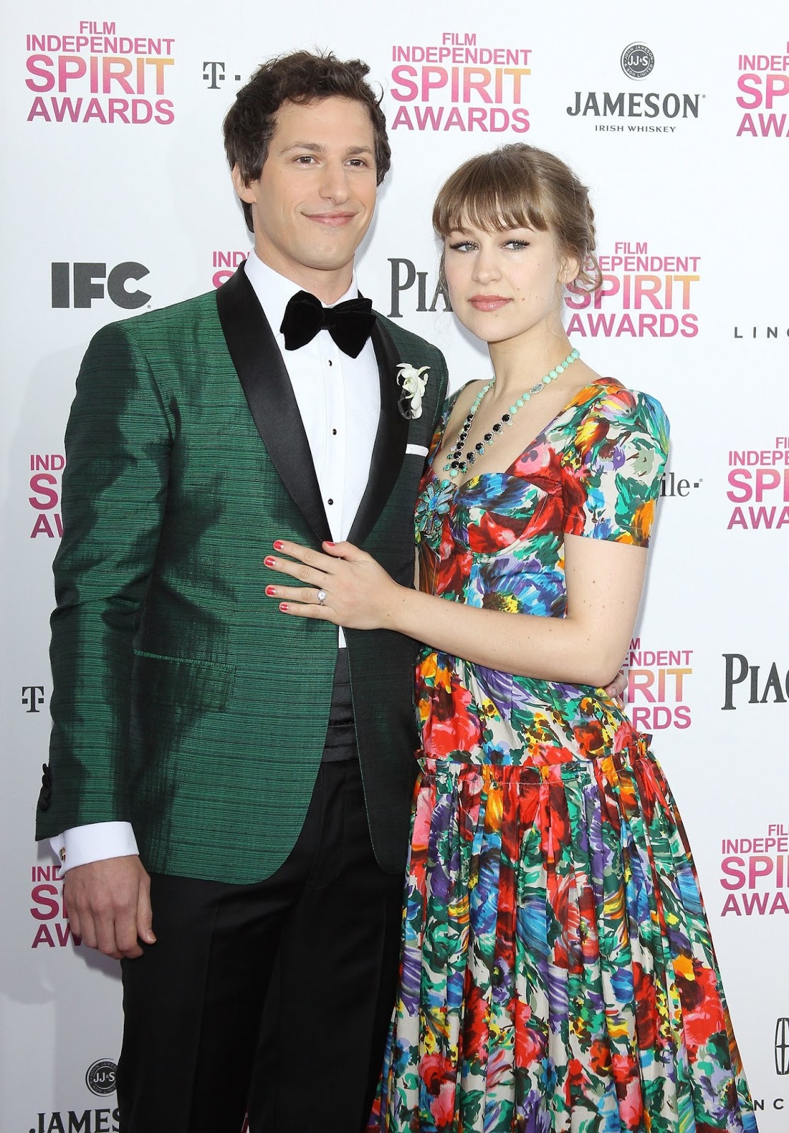 Emmys 2017 host Andy Samberg is joined by Joanna Newsom on red - joanna newsom andy samberg