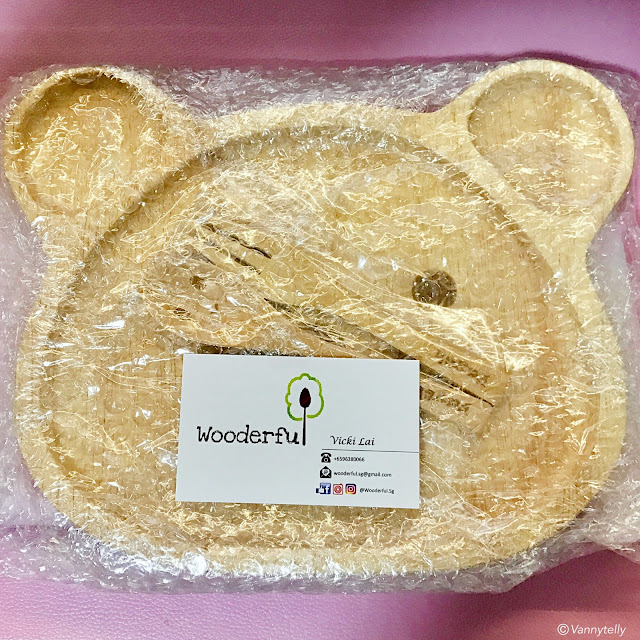 _Baby Product Review_Cute Customised Wooden Plate & Cutlery Set By Wooderful.Sg_Vannytelly