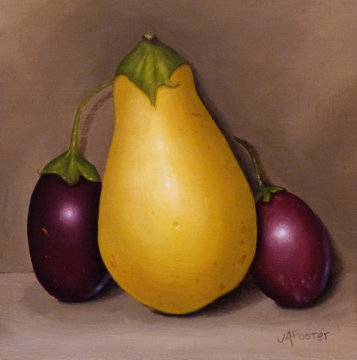 Jordan Avery Foster Yellow and Purple Eggplants