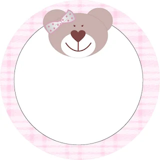Bear Girl Toppers or Free Printable Candy Bar Labels.