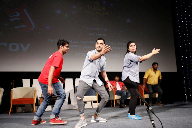 PLAY AT THE TOP OF YOUR INTELLIGENCE,” ADVISED JAHNAVI DAVE, MEMBER OF IMPROV COMEDY MUMBAI, TO THE STUDENTS OF WHISTLING WOODS INTERNATIONAL PLAY AT THE TOP OF YOUR INTELLIGENCE,” ADVISED JAHNAVI DAVE, MEMBER OF IMPROV COMEDY MUMBAI, TO THE STUDENTS OF WHISTLING WOODS INTERNATIONAL