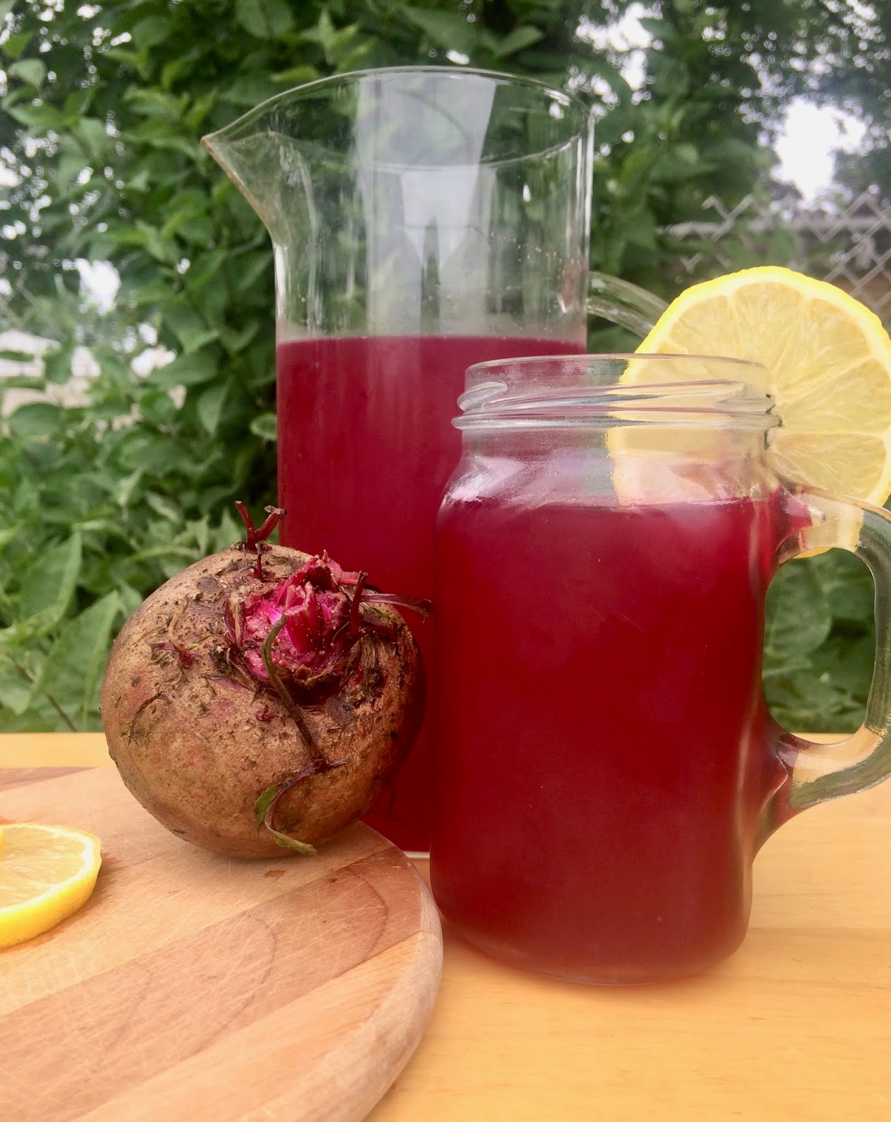 Savory Moments Beet lemonade