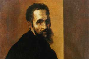 Autorretrato de Michelangelo Buonarroti Ejemplos de los principales pintores a lo largo de la historia