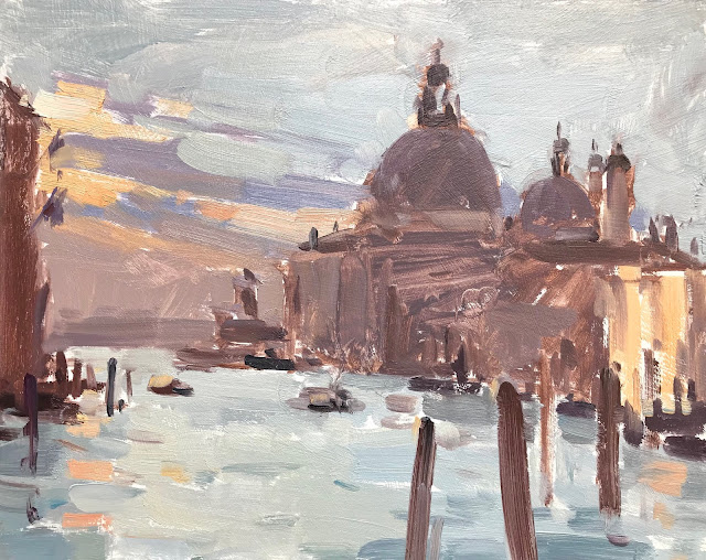 #368 ‘First Light, Maria Della Salute’ 8×10″