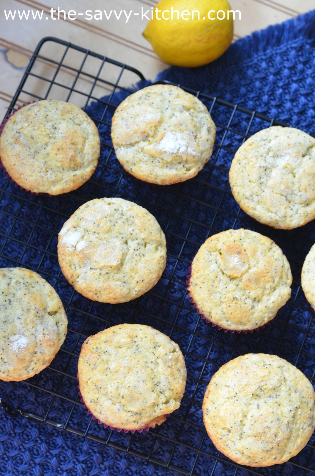 The Savvy Kitchen Lemon PoppySeed Muffins