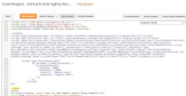 How to setup Session timeout in Blogger