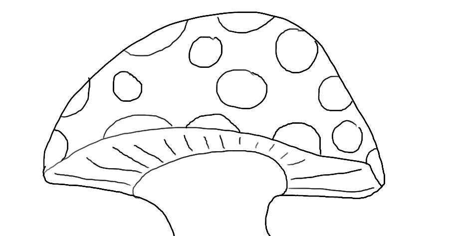 gambar mewarnai rumah jamur 