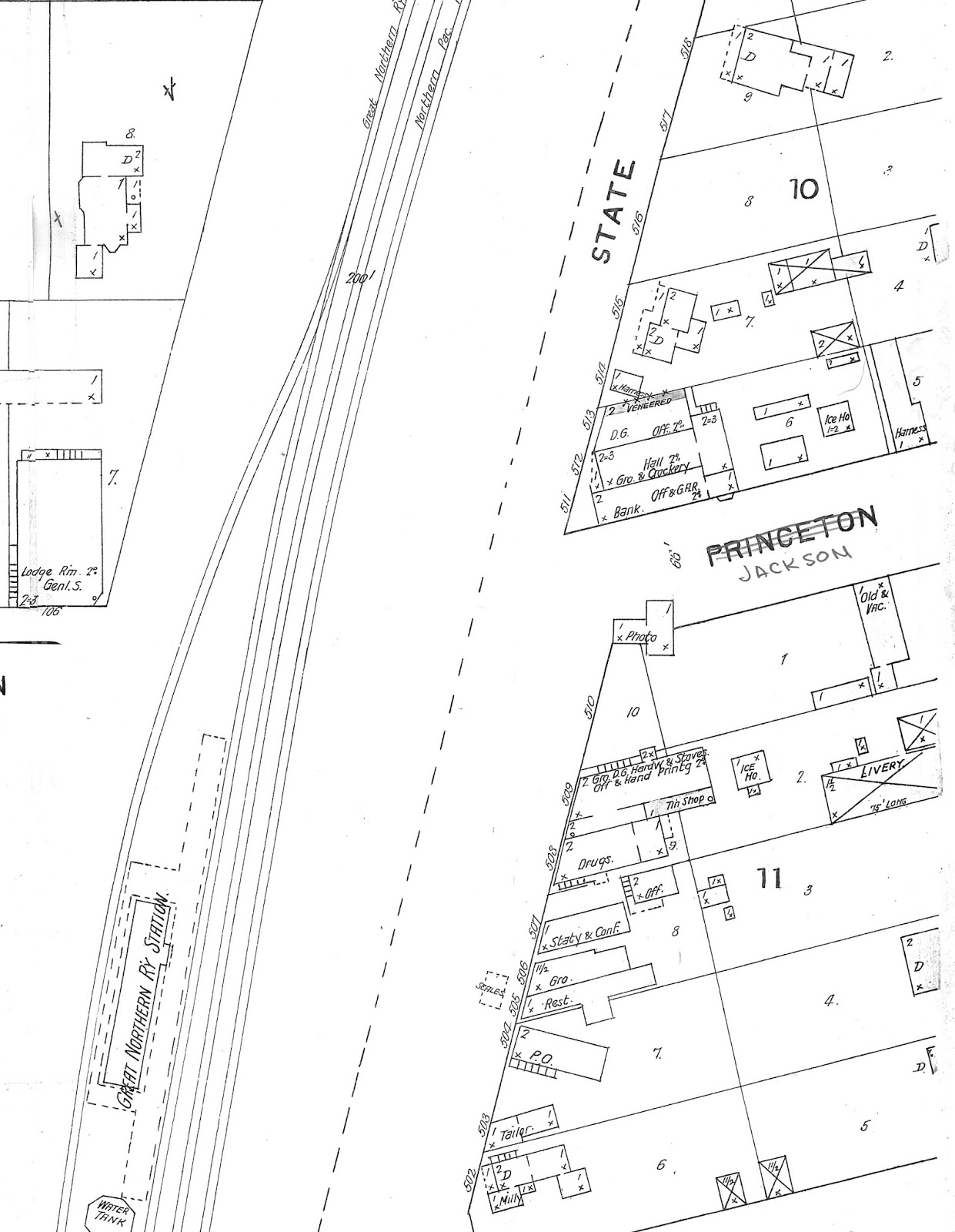 1894 map of elk river business district looking closely greupner s shoe store most likely in the bottom edge of the map along state street 1894 map of elk river business district looking closely greupner s shoe store most likely in the bottom edge of the map along state street