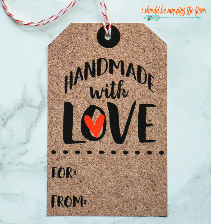 Free Printable Handmade With Love Tags I Should Be Mopping The Floor