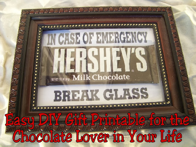 Easy DIY Gift Printable for the Chocolate Lover in Your Life