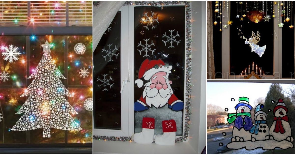 12 Ideas navideñas para decorar ventanas en esta navidad ~ cositasconmesh