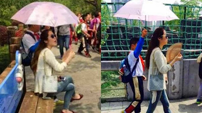 Guru Sok Cantik Bikin Heboh, Minta Dipayungi Muridnya Saat Piknik Guru Sok Cantik Bikin Heboh, Minta Dipayungi Muridnya Saat Piknik