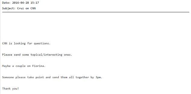 New WikiLeaks emails show CNN, NBC and Washington Post worked with DNC to influence election Cnn-looking-for-questions-email